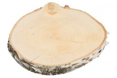 Wooden mat made of birch trunk 24-28 cm