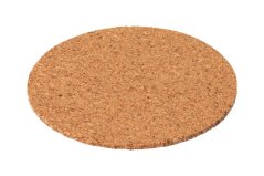 Korkový podtácek kulatý pr. 9,5 cm - 6 ks