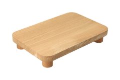 Wooden serving board on legs