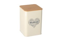 Tin can with lid - cocoa