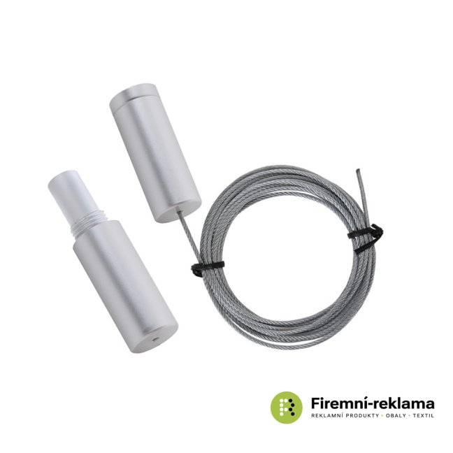 APPENDO celiling hanging cable kit for Poster Light Box - Colour: silver