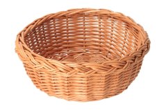 Wicker pastry basket, round