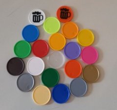 Plastic tokens