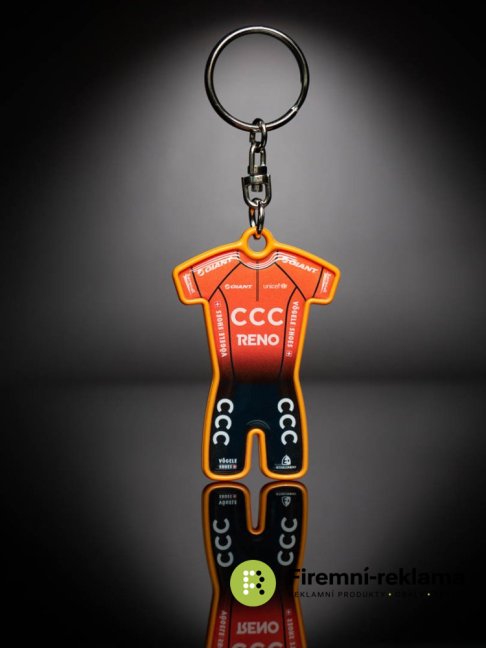 BMT8 Promotional Keychain: Football Shirt with Print, Custom Full-Color Print—this keychain is the perfect promotional gift for football club fans