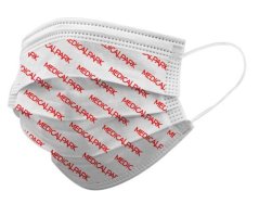 Disposable masks with all-over print