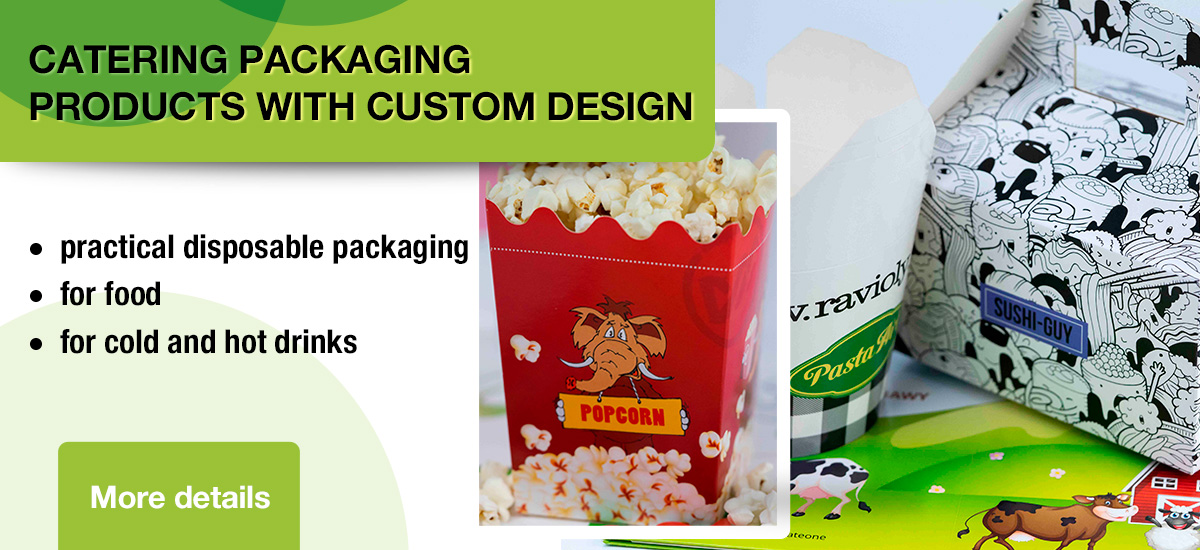 Catering packaging products with custom design