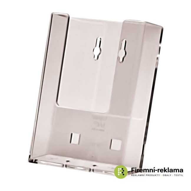 2 tier A4 Counter/Wall Brochure Holder - Colour: transparent, Variant: Taymar® Brochure Holder Counter/Wall 1x DL Portrait, Media Size: DL (99 x 210 mm)