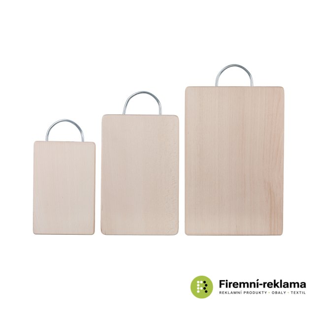 Set of 3 wooden cutting boards with ear