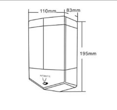 Disinfectant dispenser for the wall