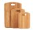 Set of 3 premium oak wood cutting boards