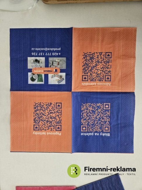 Paper napkins with full digital printing - Packaging: 480pcs