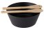 Salad bowl with cutlery 26 cm
