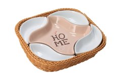 Bowls in HOME basket - 5-piece set