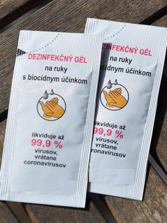 Dezinfekční gel 1,5ml - potisk 2 barvy