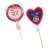 Heart lollipop with print 500 pcs