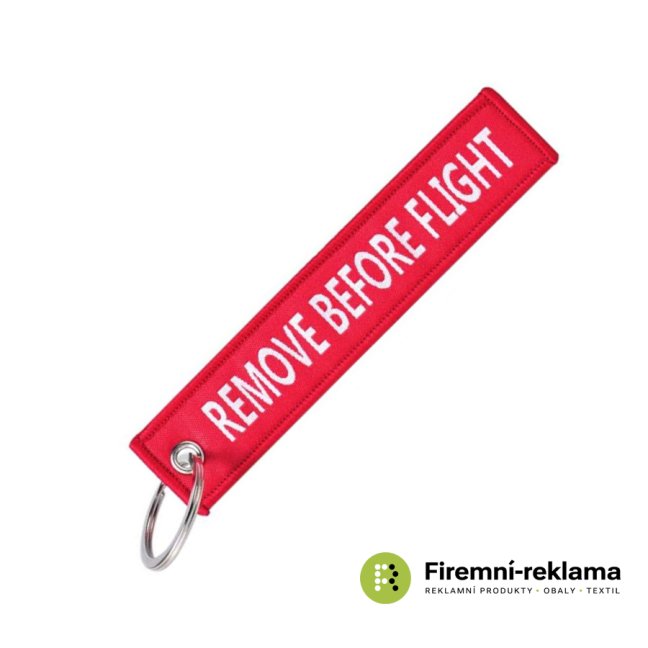 Custom keychain REMOVE BEFORE FLIGHT - Packaging: 50pcs