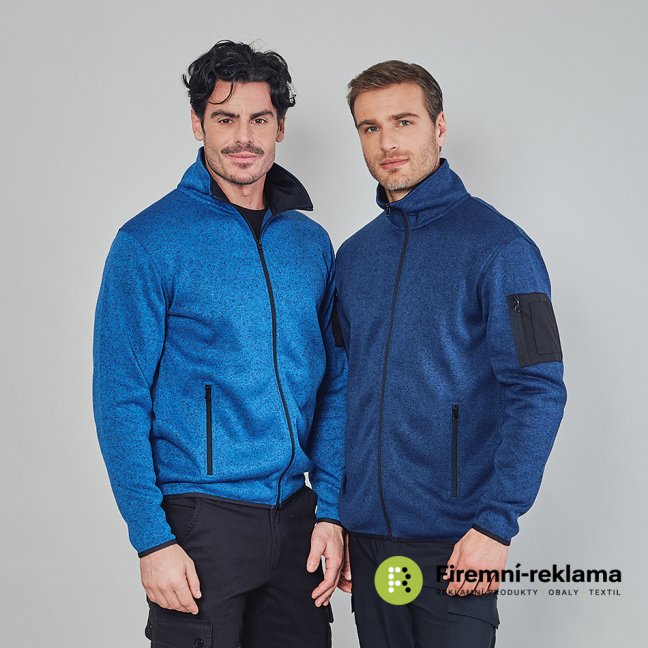James Ross Knitted Fleece Moena  - Colour: blue, Size: S