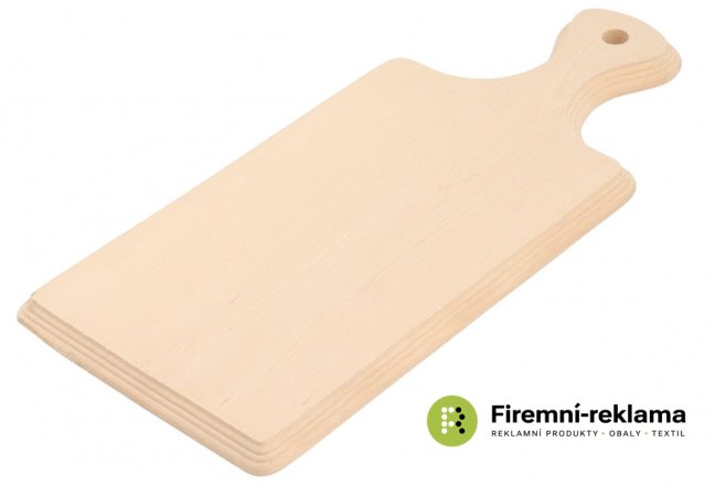 Milled cutting board with large handle