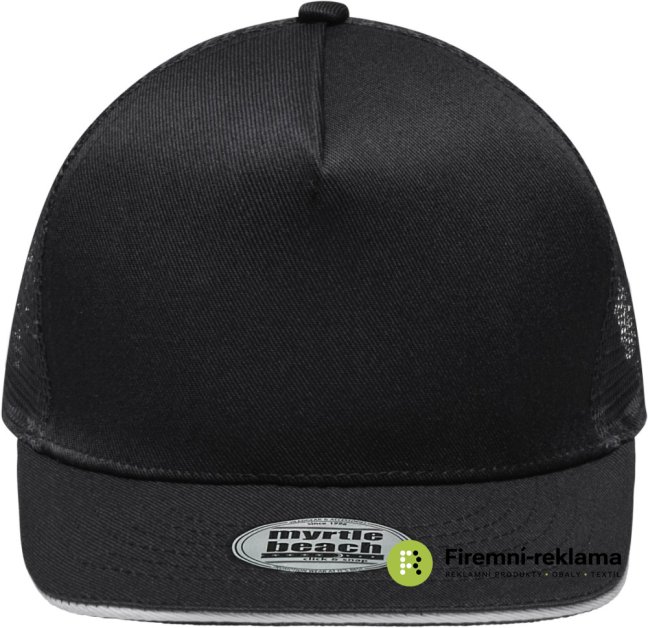 Pro Cap Mesh 5 Panel - Colour: black/light grey, Size: one size