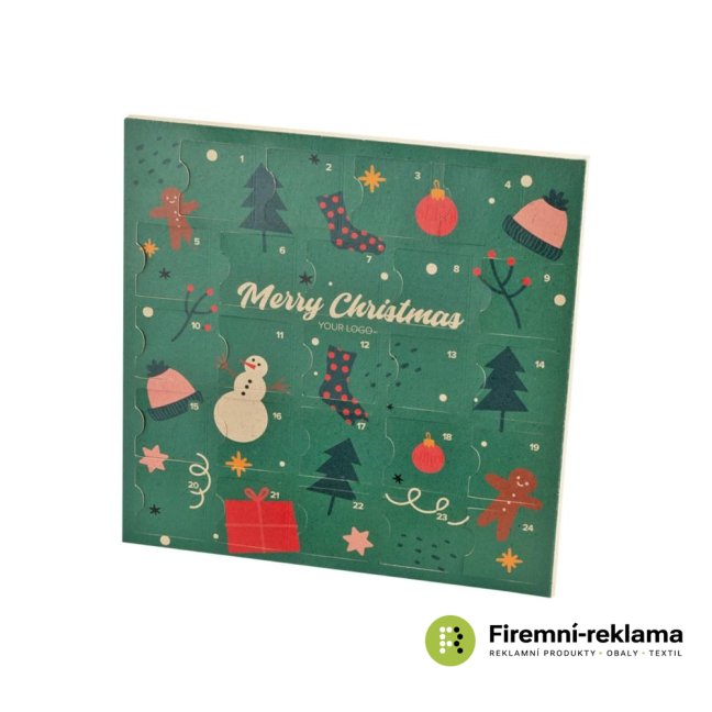 Eco-friendly square advent calendar - Packaging: 500pcs