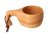Wooden kuksa with handle