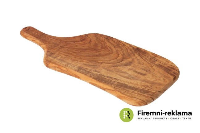 Olive wood cutting board with handle