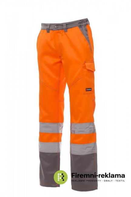 Men's pants CHARTER/WINTER - Colour: fluo orange/navy, Size: L