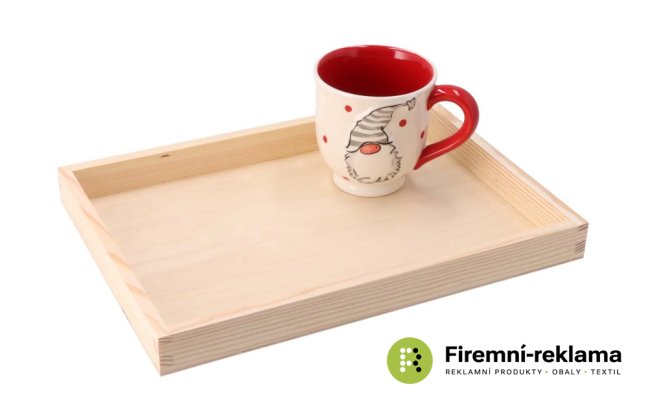 Wooden serving tray 35 x 25 cm