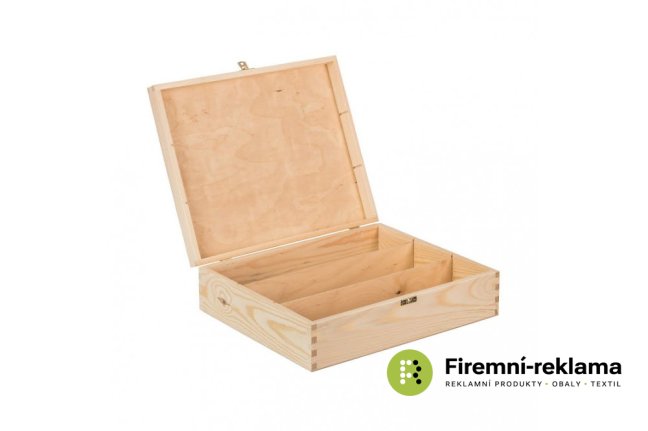 Wooden box for 3 wines