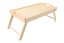 Wooden bed serving table 50x30 cm - unvarnished