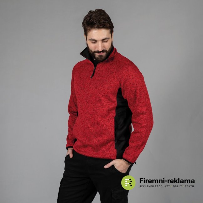 James Ross Knitted fleece Maribor - Colour: blue, Size: S