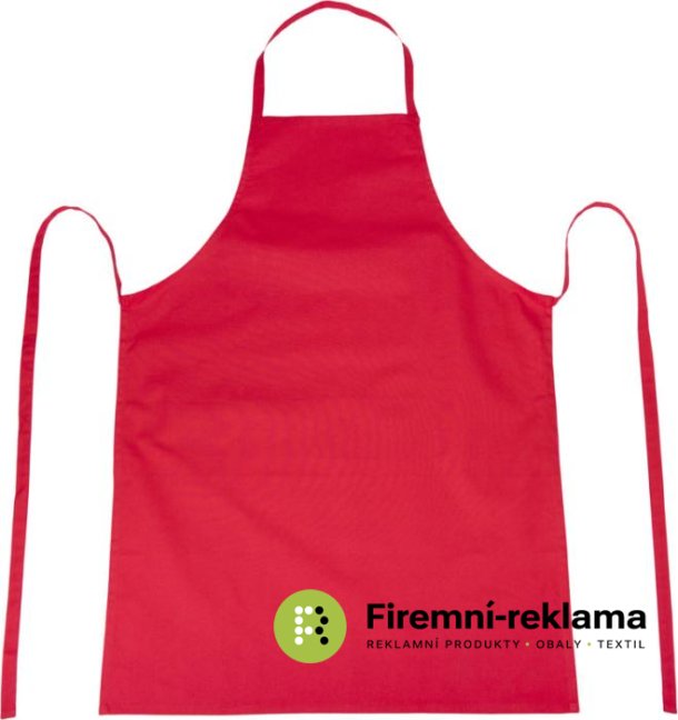 REEVA kitchen apron with print - Packaging: 1pcs, Colour: white
