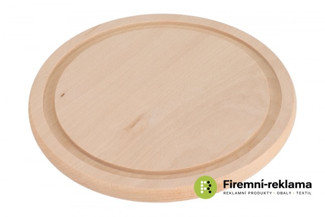Round cutting board 22 cm with channel