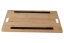Bamboo serving tray with cushion 45 x 31 cm