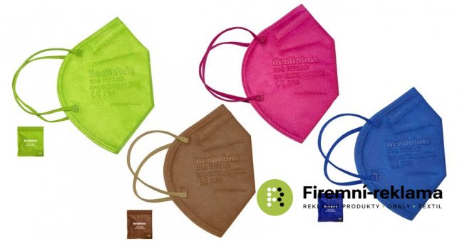 Modern colored respirators against viruses - Packaging: 100pcs