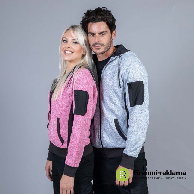 James Ross Knitted fleece New Quebec Lady - Colour: pink, Size: S