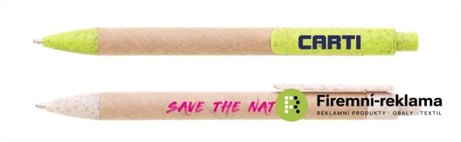 CARTI Recycled paper / straw ballpoint pen