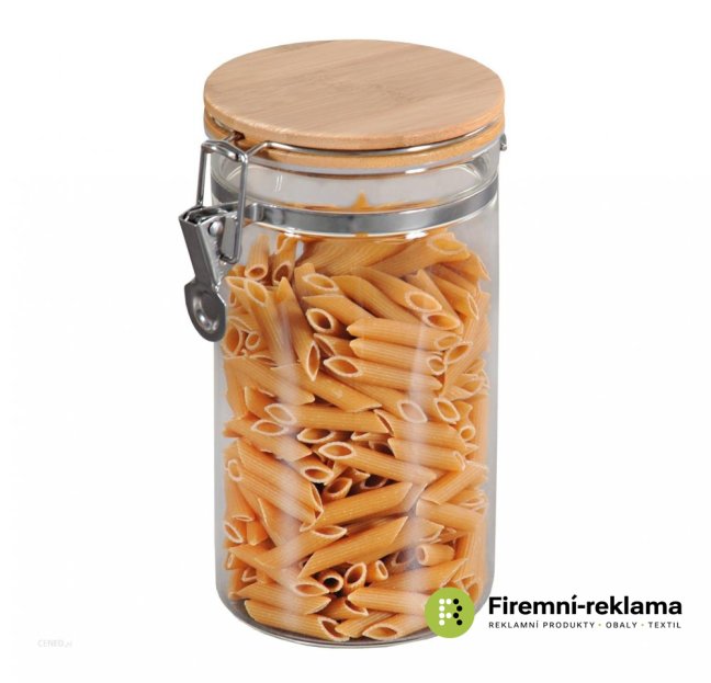 Glass jar with clip - 1100 ml