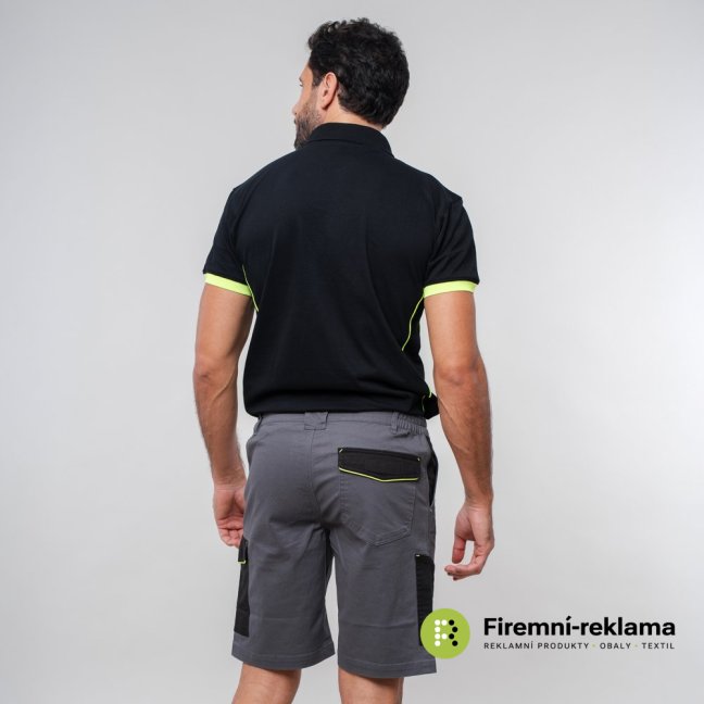 James Ross Pant  Zurigo Bicolor Shorts - Colour: grey, Size: S
