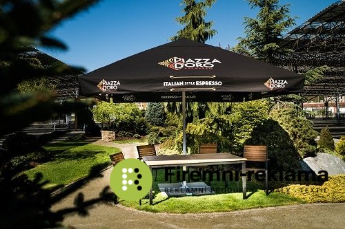 FLORIA pub advertising parasol - Size: 3x3m