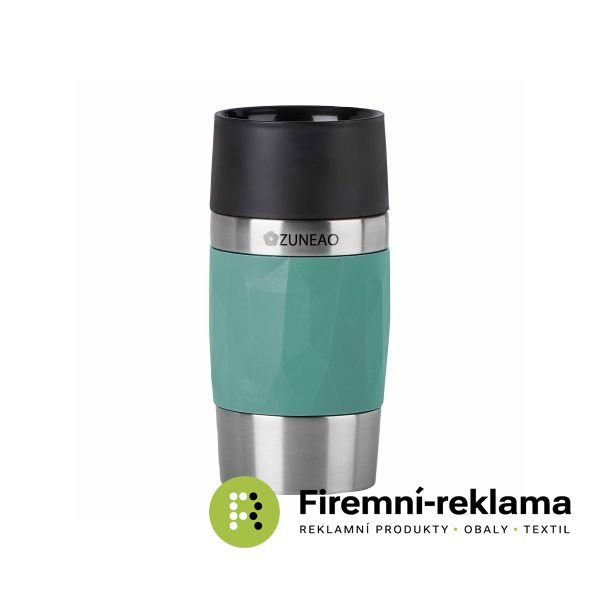 Tefal Travel Mug Compact 0.3L Green with custom print