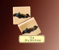 Chocolate with print, square 15g