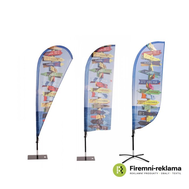 Beach Flag Fiber Wind and Drop - Variant: Beach Flag Fiber Wind/Drop Large