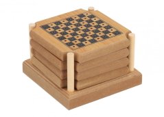 Set of 4 coasters and board games