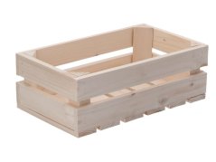 Firemní dárek - Dřevěná bedýnka 34 x 20 x 12 cm