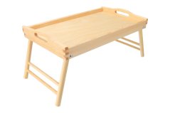 Wooden bed serving table 50x30 cm