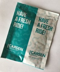 Antibacterial hand wipes with print