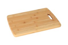 Wooden bamboo cutting board with handle - 33 x 25 cm