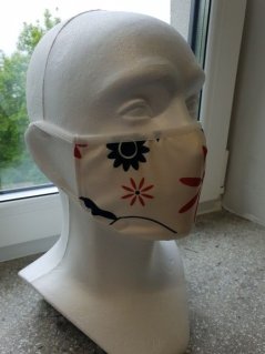 Unfolded sandwich antivirus mask