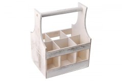 Wooden carrier for seasonings